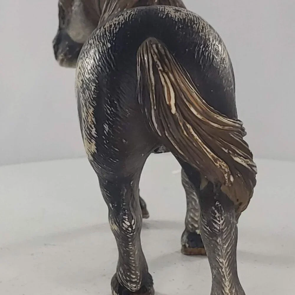 Schleich Percheron Mare Grey Horse #13626 - Picture 4 of 5
